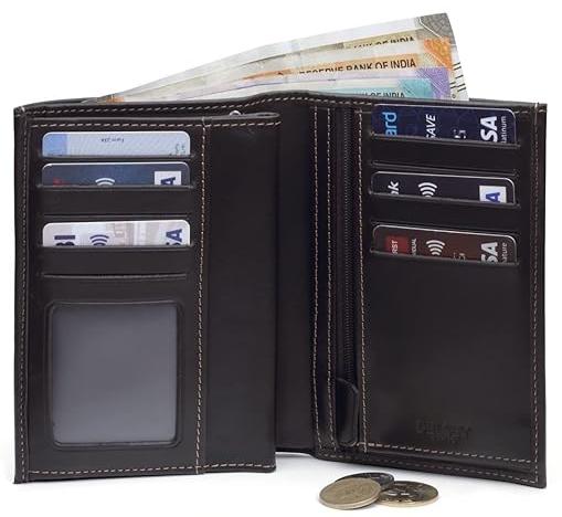 Delsey Junot 3-Fold Wallet (Black)