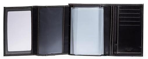 Delsey Junot 3-Fold Wallet (Black)