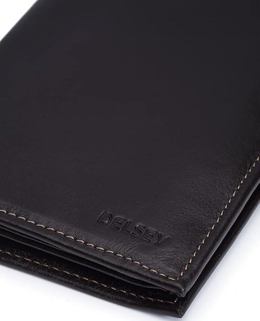 Delsey Junot 3-Fold Wallet (Black)