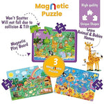 Krida Animal Paradise 4 in 1 Magnetic Puzzle and Sudoku - 62 Pieces