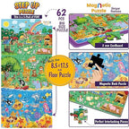 Krida Animal Paradise 4 in 1 Magnetic Puzzle and Sudoku - 62 Pieces