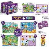 Krida Animal Paradise 4 in 1 Magnetic Puzzle and Sudoku - 62 Pieces