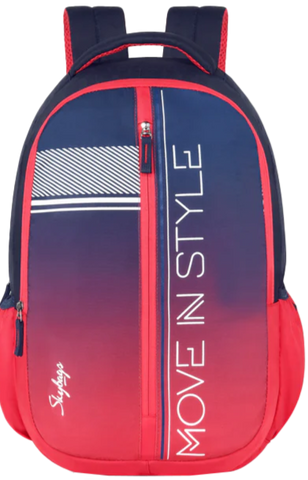 Skybags Grad Laptop Backpack (Navy Red)