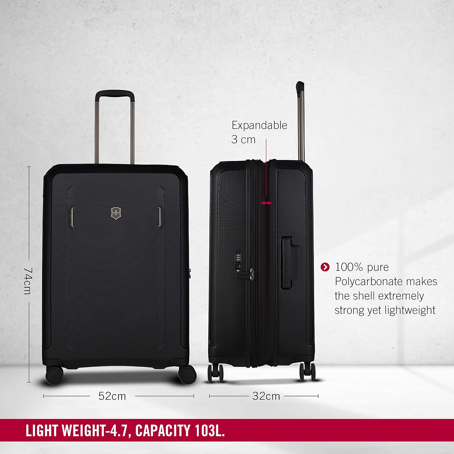 Victorinox Werks Traveler 6.0 Hardside Case (Black)