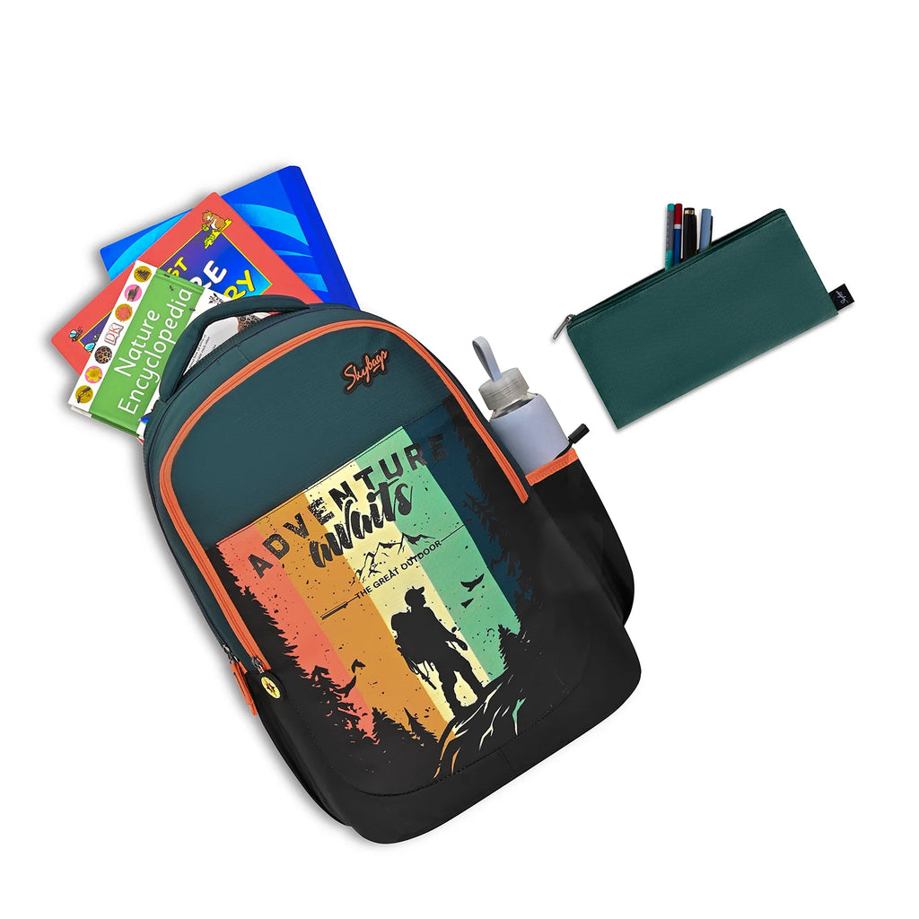 Skybags Klan V3 (Adventure Dark Green )