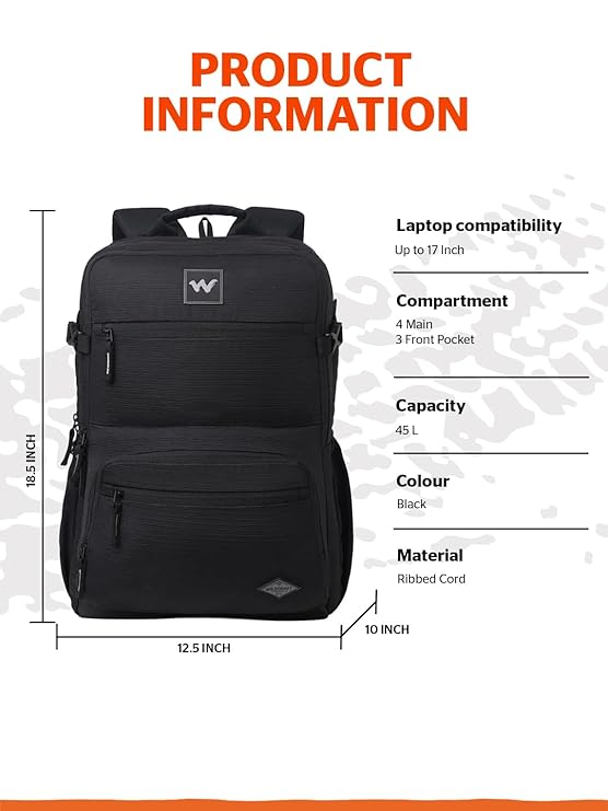 Wildcraft Drifter 45  (Black)