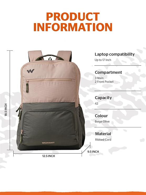 Wildcraft Drifter 42 (Beige & Olive)