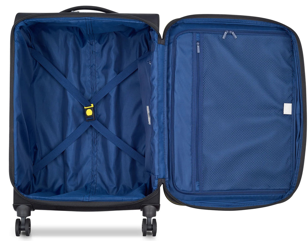 Delsey Brochant 3 Luggadge Bag (Deep Black)
