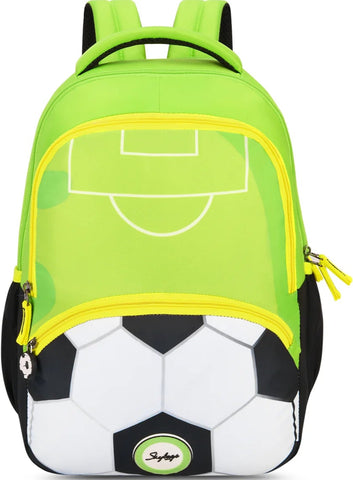 Skybags Buddy Plus 02 Football (Black+Green)