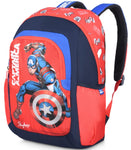 Skybags Caption America Champ  Backpack (Red And Blue)