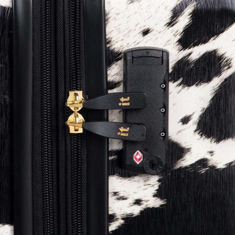 IT LUGGAGE SHEEN (Textured Cow Print)