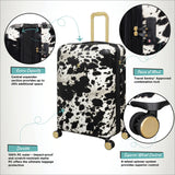 IT LUGGAGE SHEEN (Textured Cow Print)