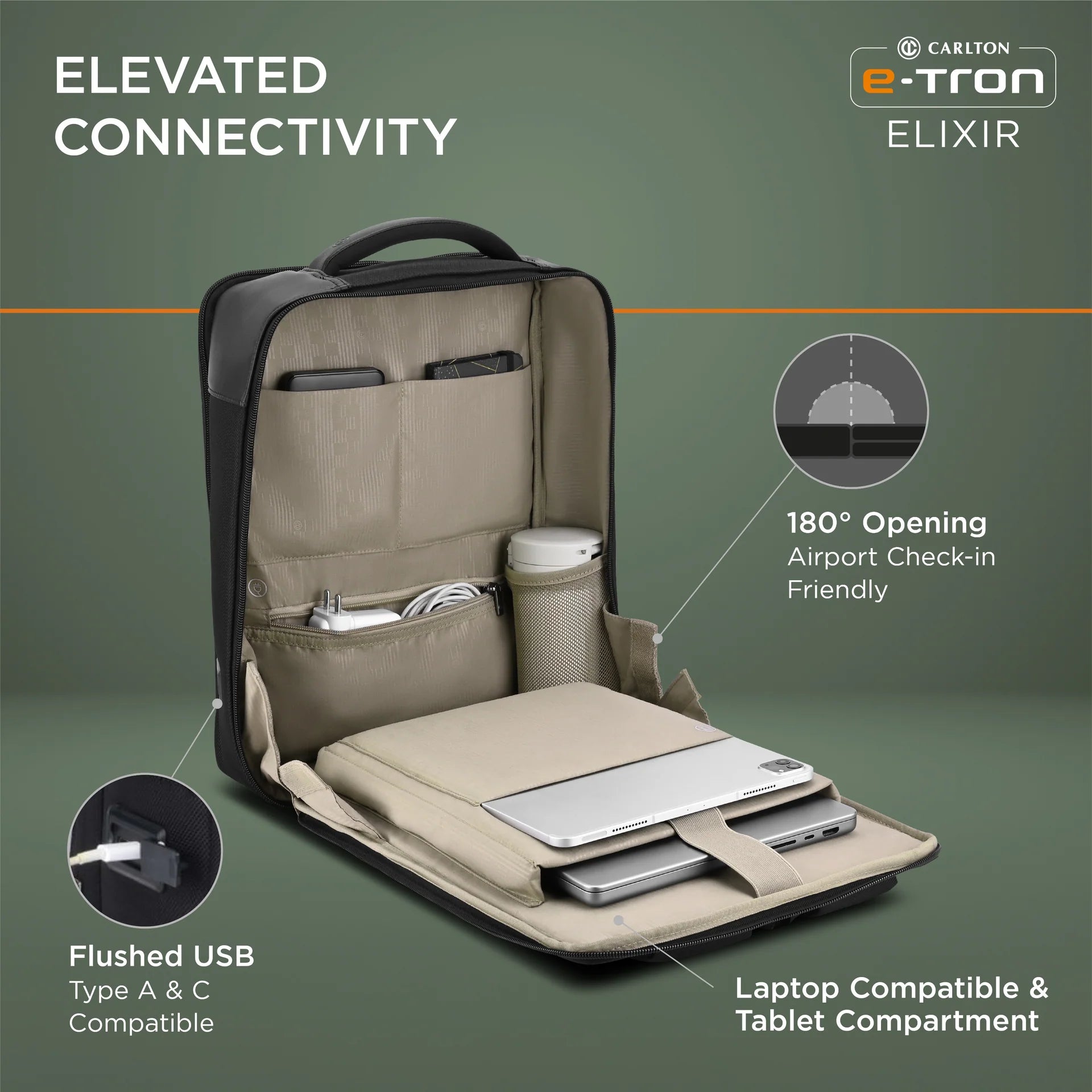 Carlton Elixir LP Backpack (Jet Black)