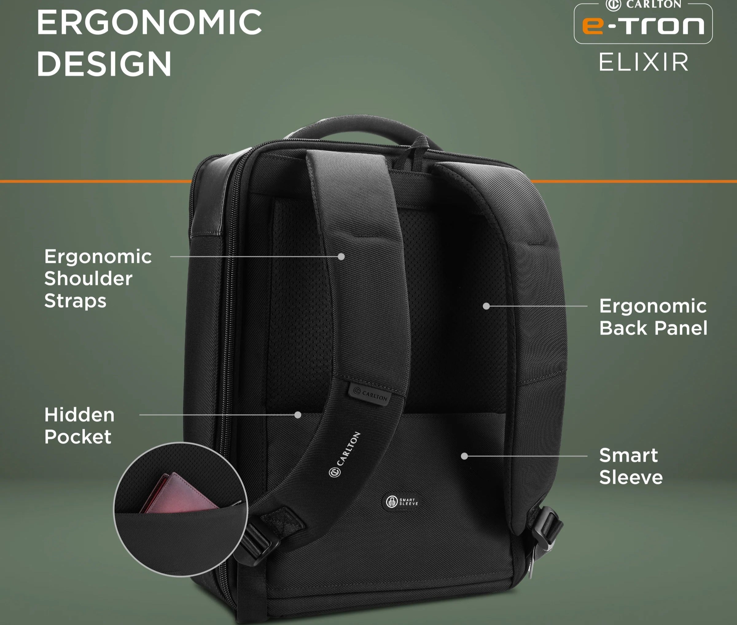 Carlton Elixir LP Backpack (Jet Black)