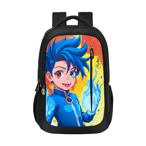 Skybags Manga (Fire-n-lce Black)