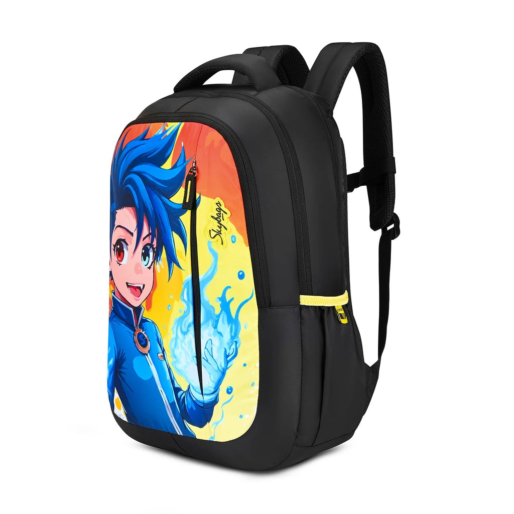 Skybags Manga (Fire-n-lce Black)