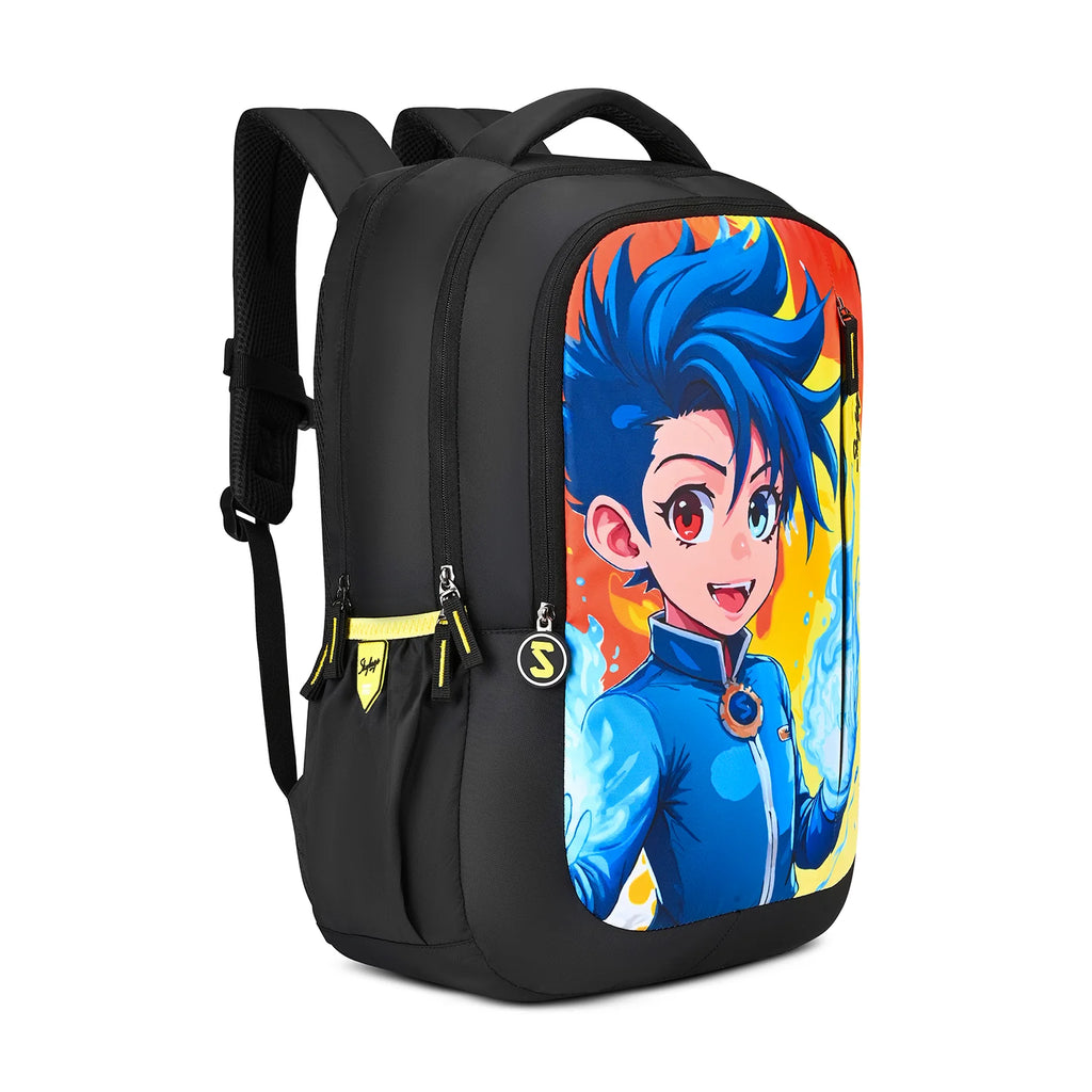 Skybags Manga (Fire-n-lce Black)