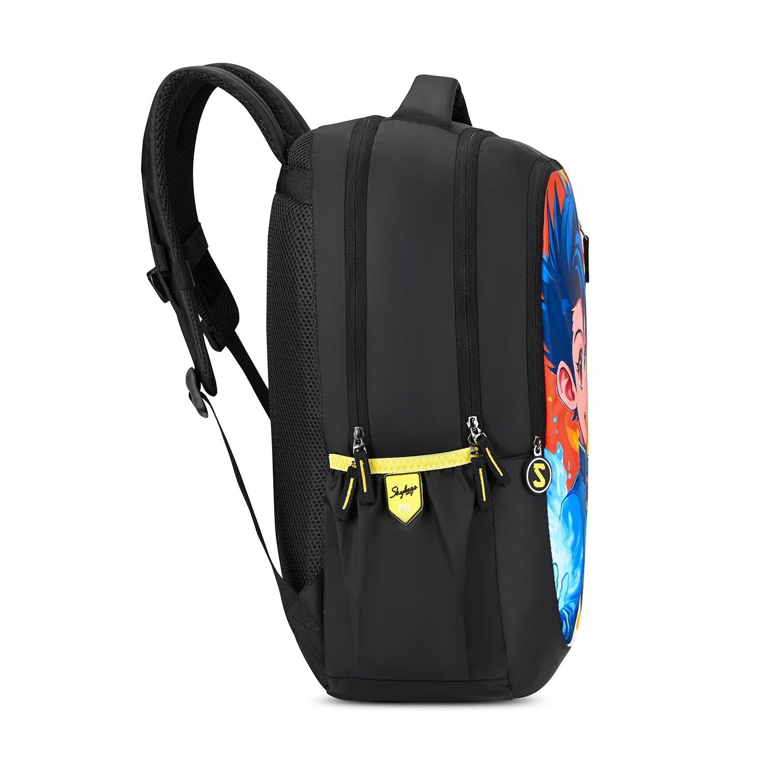 Skybags Manga (Fire-n-lce Black)