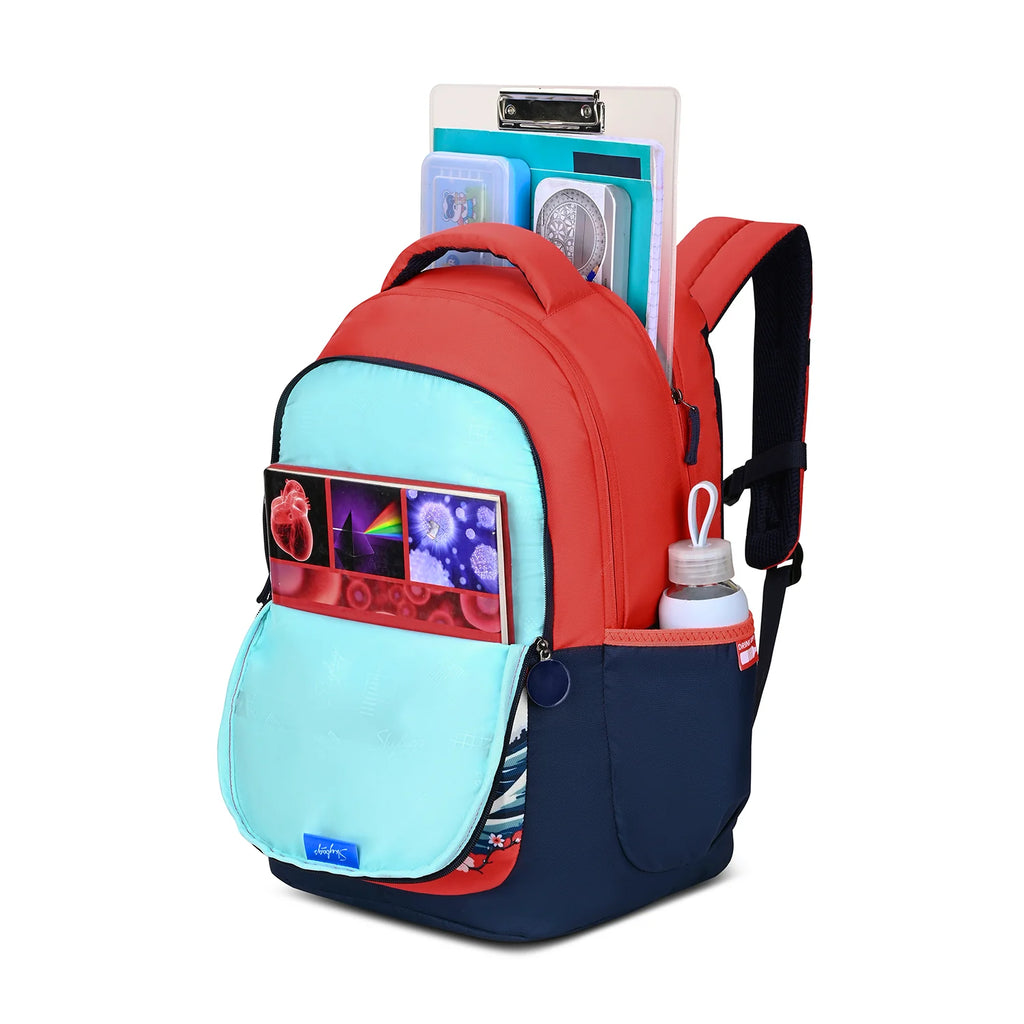 Skybags Kenshi (Great Wave Red & Navy)
