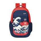 Skybags Kenshi (Great Wave Red & Navy)