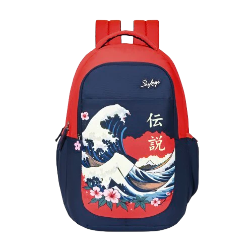 Skybags Kenshi (Great Wave Red & Navy)
