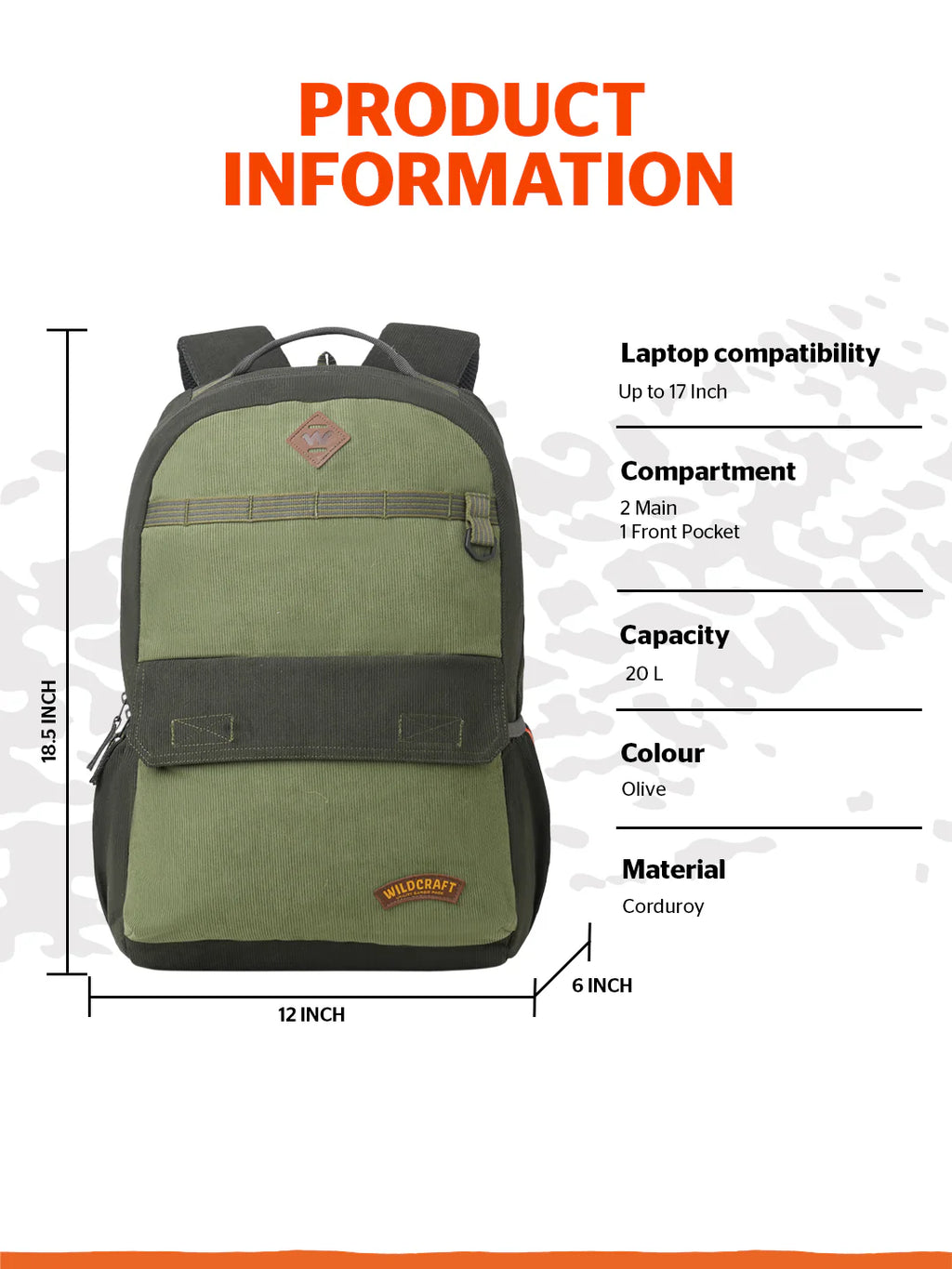 Wildcraft Gypsy 20 (Olive)