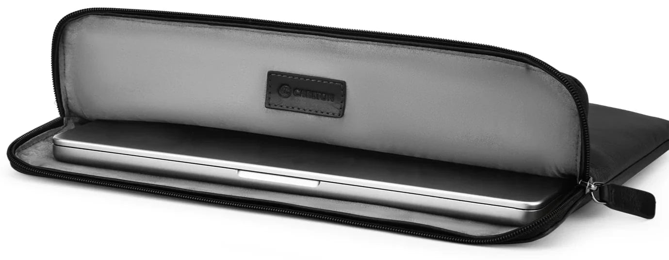 Carlton Heston LeatherLaptop Sleeve (Black)