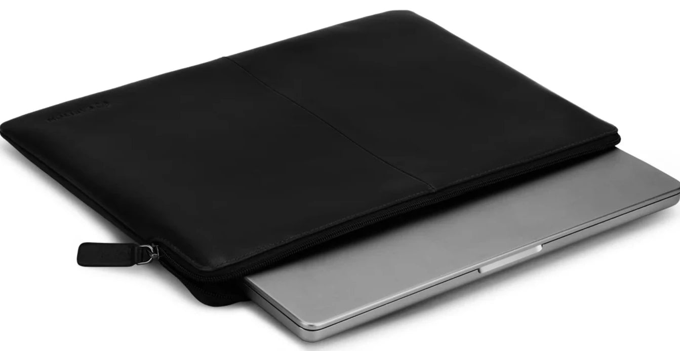 Carlton Heston LeatherLaptop Sleeve (Black)