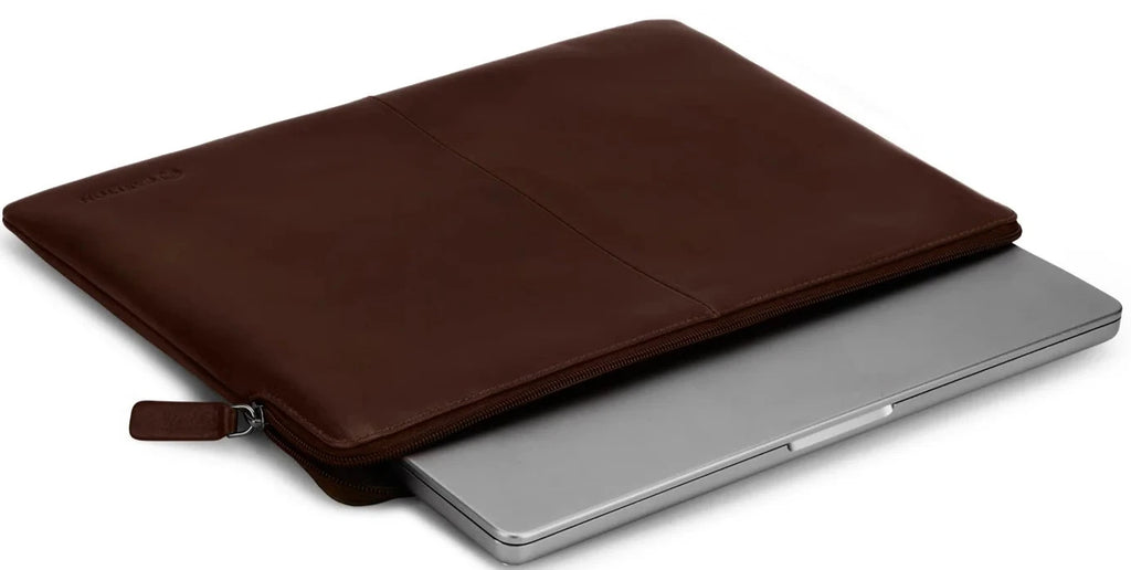 Carlton Heston LeatherLaptop Sleeve (Brown)