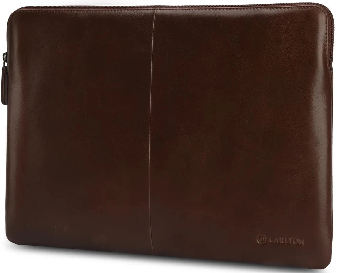 Carlton Heston LeatherLaptop Sleeve (Brown)