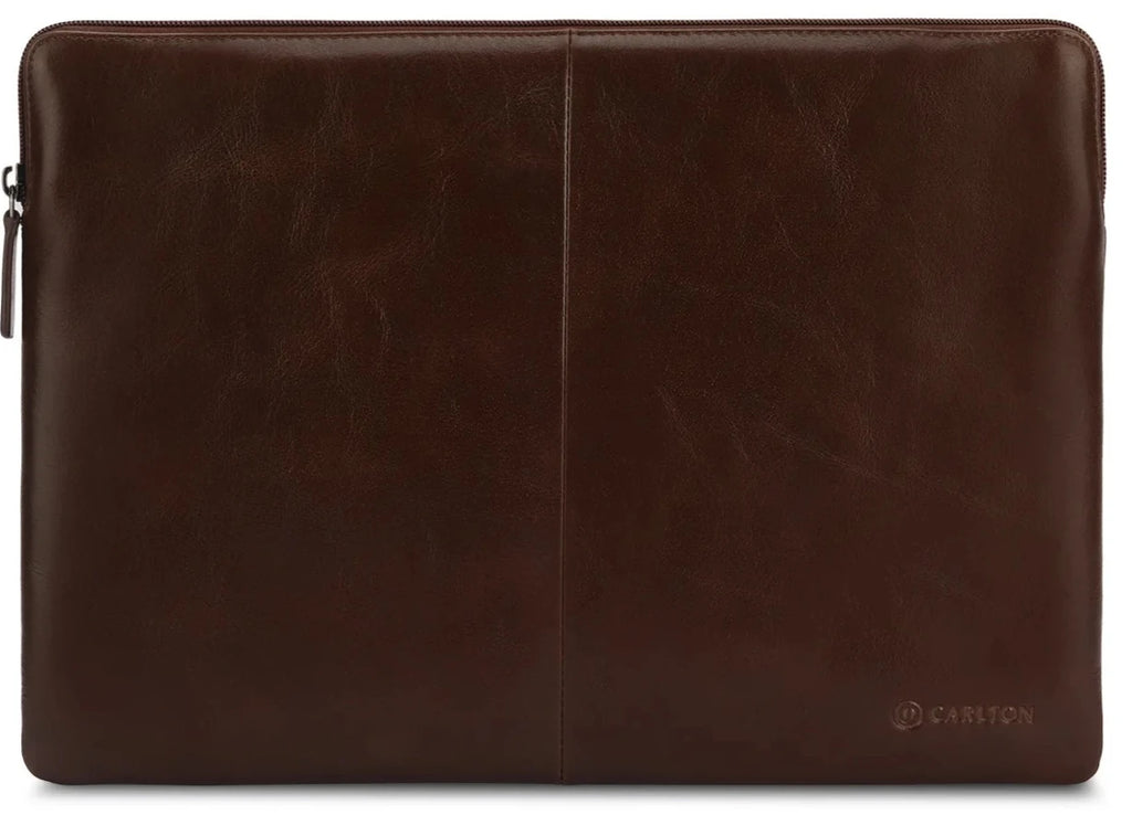 Carlton Heston LeatherLaptop Sleeve (Brown)