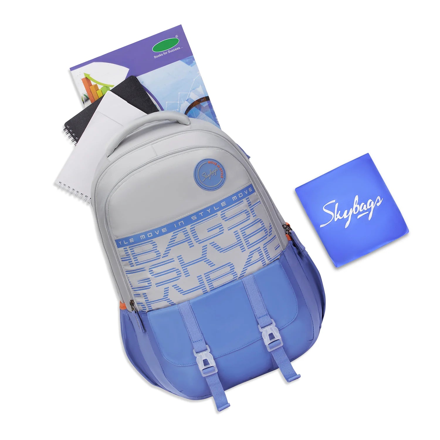 Skybags Aero Pro (Hot Box Blue-Grey )