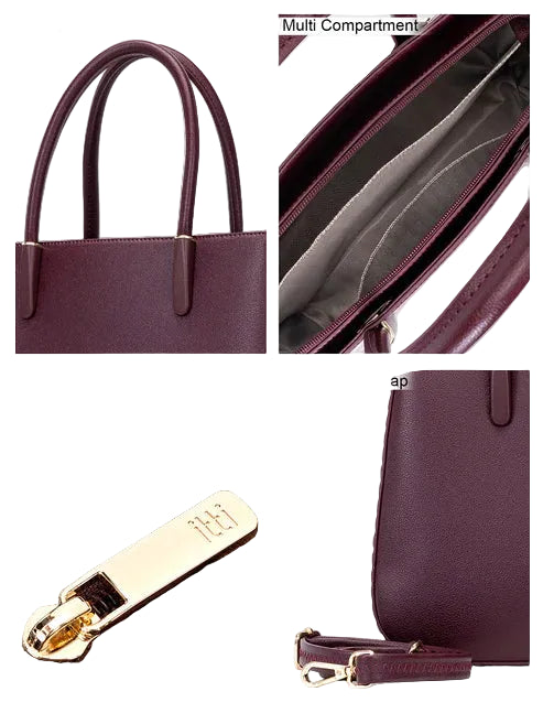 IttI Iris Handbag (Maroon)