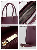 IttI Iris Handbag (Maroon)