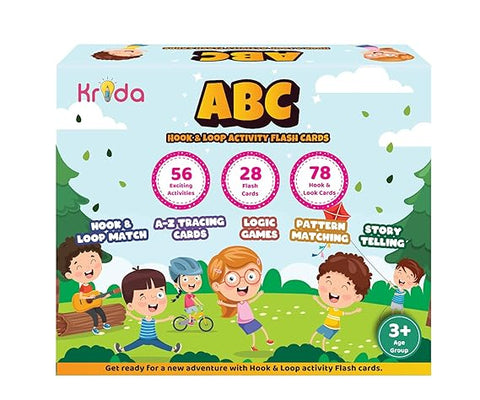 Krida  ABC Hook & Loop Activity Flash Cards