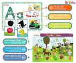 Krida  ABC Hook & Loop Activity Flash Cards