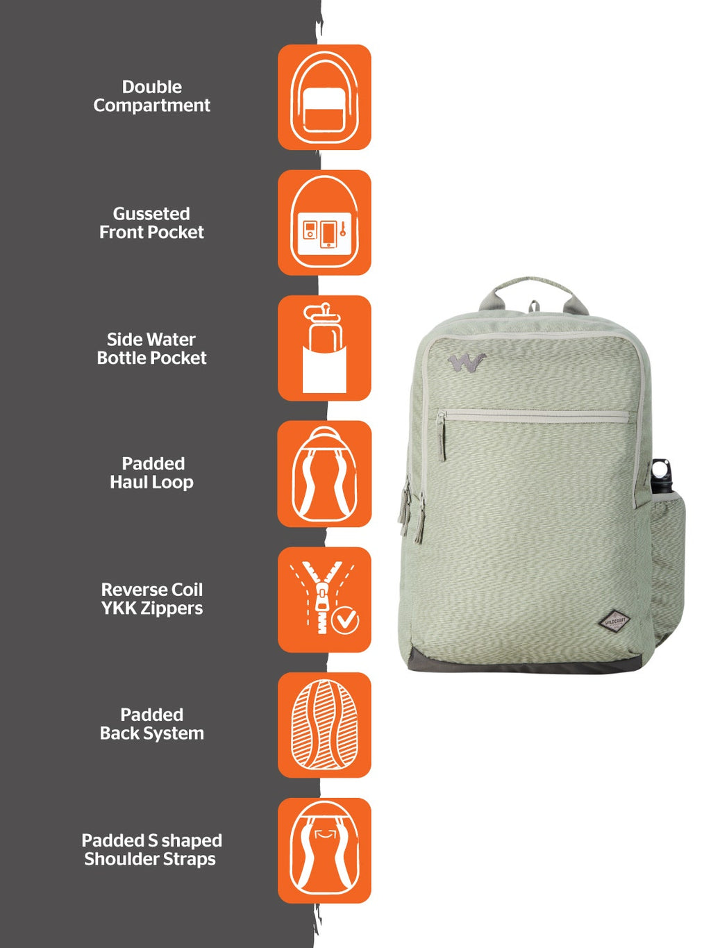 Wildcraft Evo 35  (Grey)