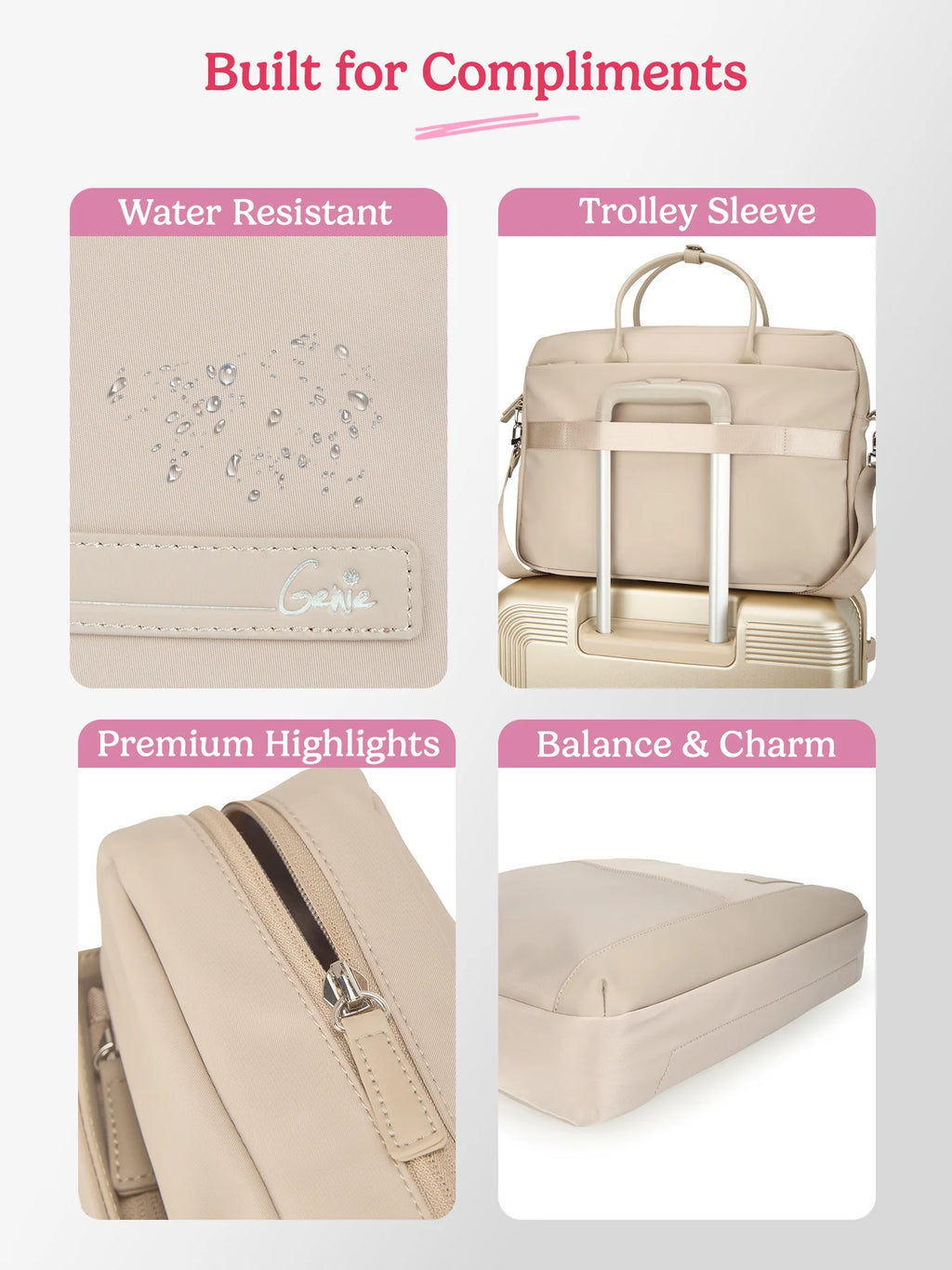 Genie Maven Office bag (Beige)