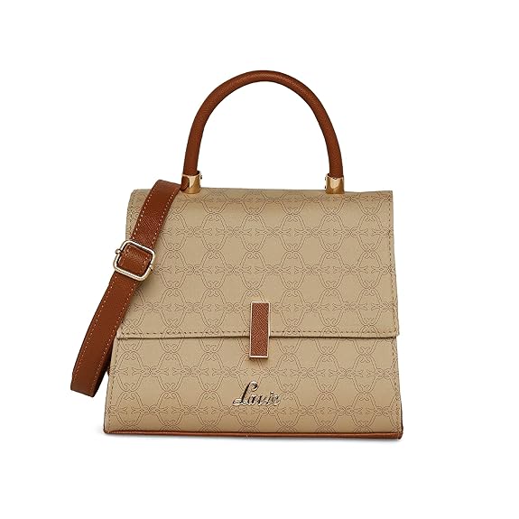 Lavie Mono Gypsy Flap Satchel (Beige)