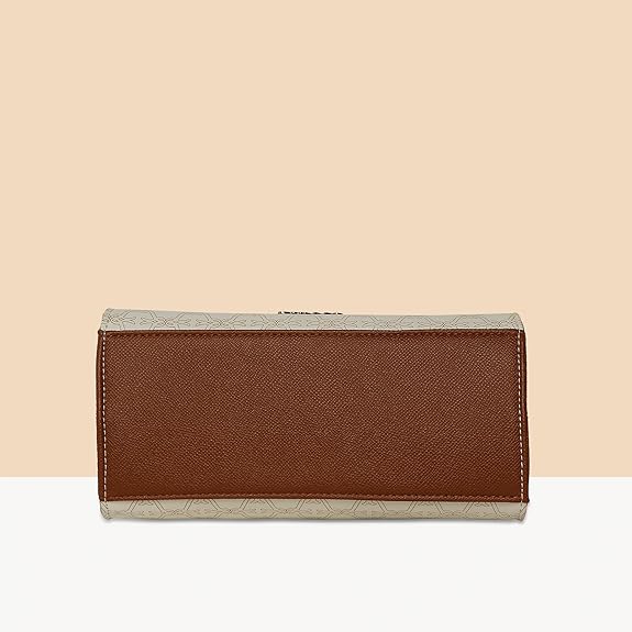 Lavie Mono Gypsy Flap Satchel (White)
