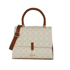 Lavie Mono Gypsy Flap Satchel (White)