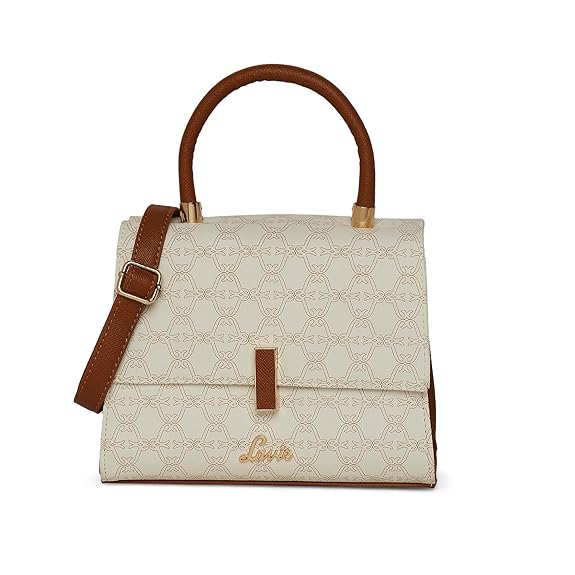 Lavie Mono Gypsy Flap Satchel (White)
