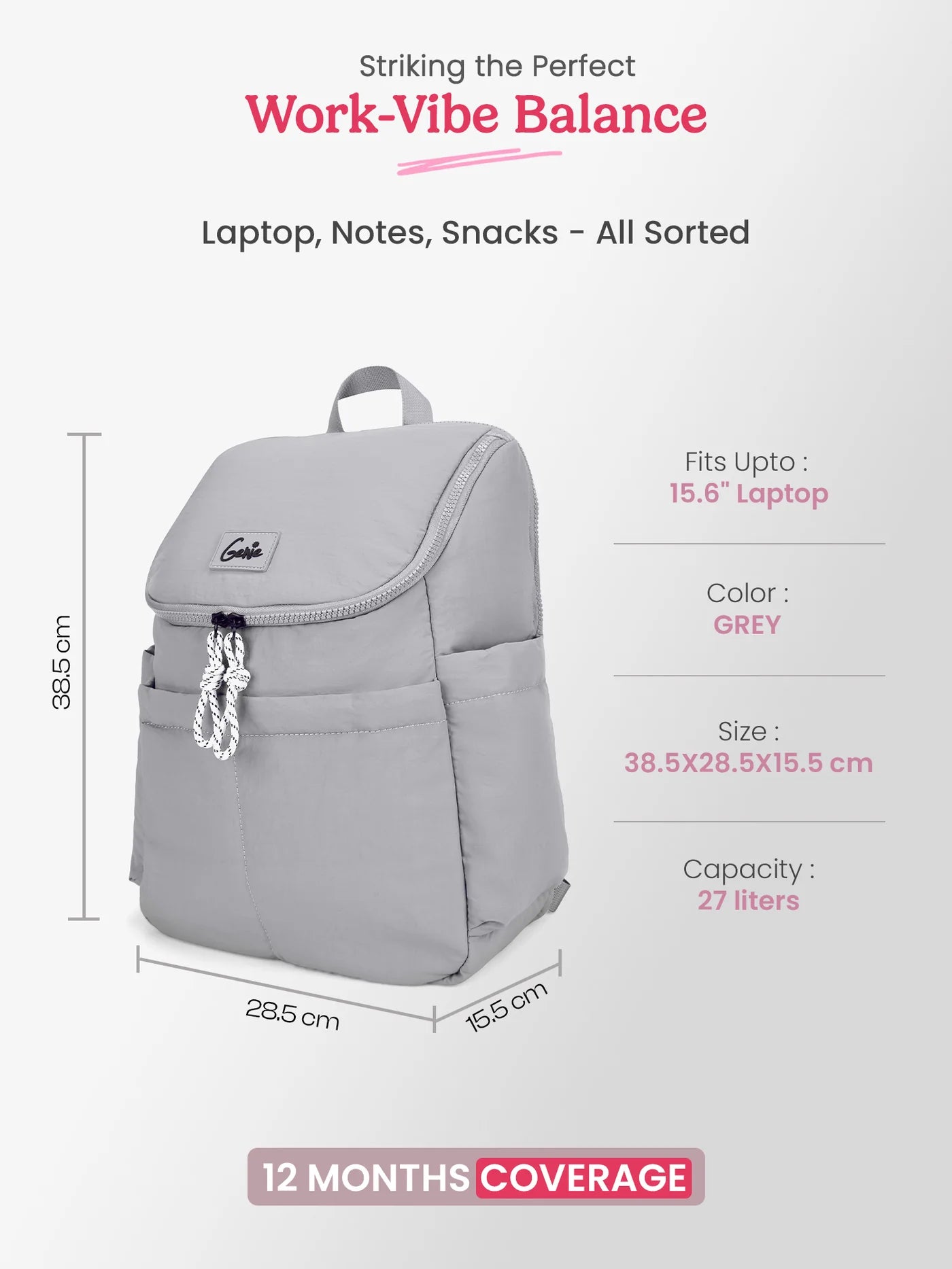 Genie Plushpack (Grey)