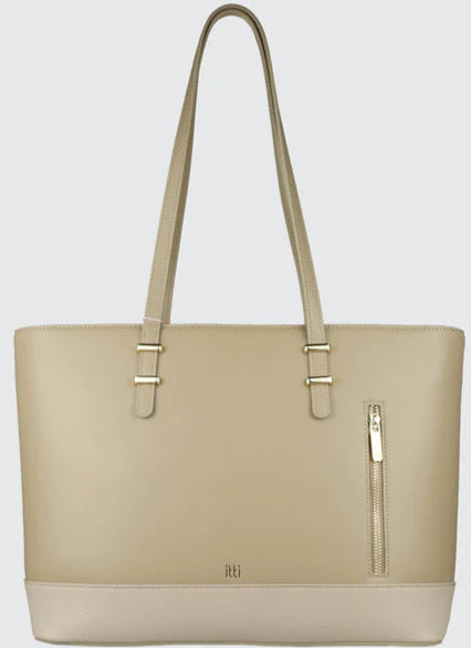 Itti Rosa Laptop Tote (Beige)