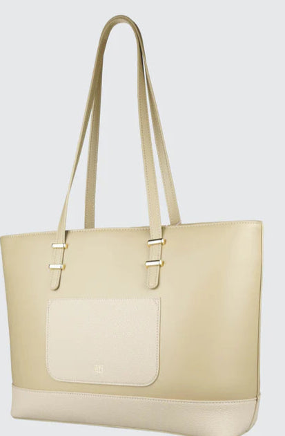 Itti Rosa Laptop Tote (Beige)