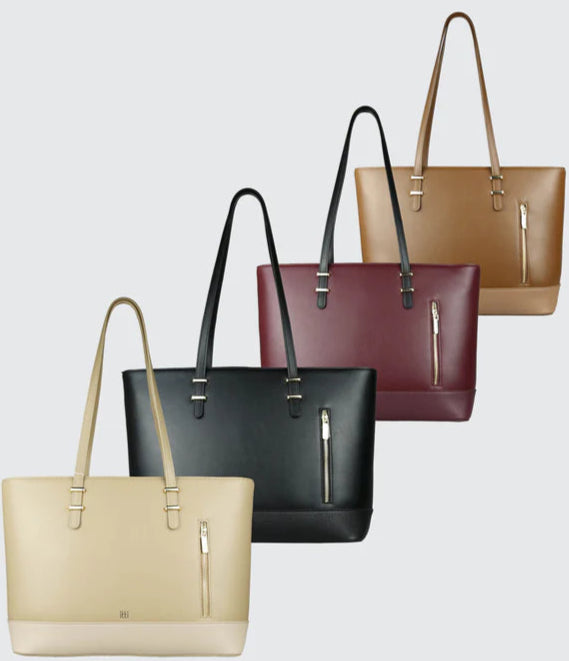 Itti Rosa Laptop Tote (Beige)