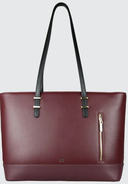 Itti Rosa Laptop Tote (Wine Red)