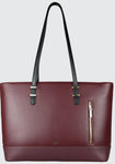 Itti Rosa Laptop Tote (Wine Red)