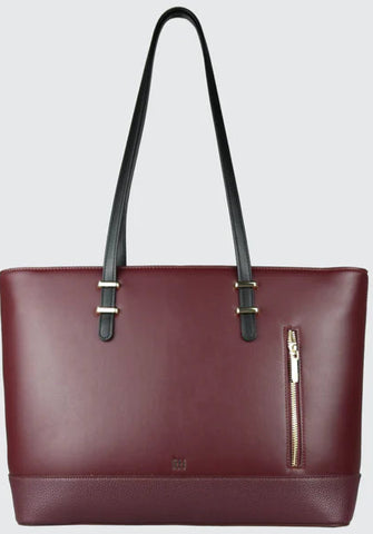 Itti Rosa Laptop Tote (Wine Red)