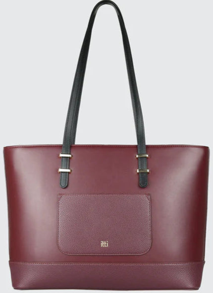 Itti Rosa Laptop Tote (Wine Red)